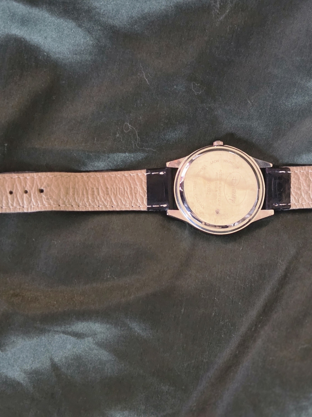 Disney Silver Caseback Watch with Black Strap - Picture 8 of 8